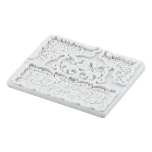 Baroque Silicone Mold Curlicues Scroll Lace Fondant Molds - color: Style ZH