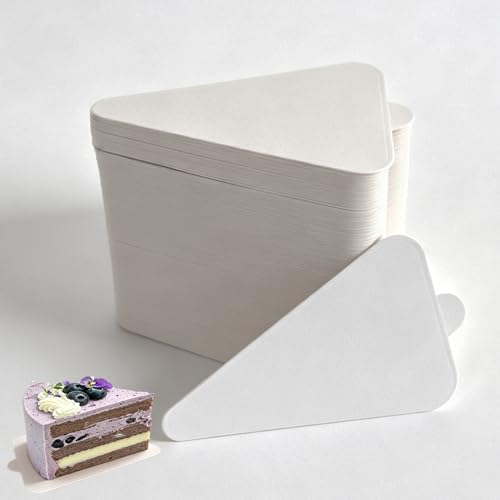 100Pcs Triangle Mini Cake Boards, 4 Inch Small Mouse Cardboard - size: Triangular - White