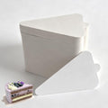 100Pcs Triangle Mini Cake Boards, 4 Inch Small Mouse Cardboard - size: Triangular - White