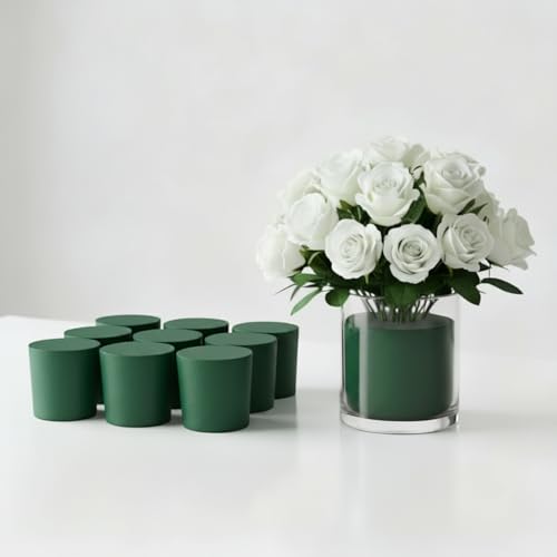 XCEL Floral Foam Blocks - Reusable, Weather Resistant Craft Foam for Artificial Flower Arrangements, Faux Florist Foam Planters Florist Supplies (Green 3" Round x 3" Thick - 10 Pack) - color: Green 3" Round X 3" Thick - 10 Pack