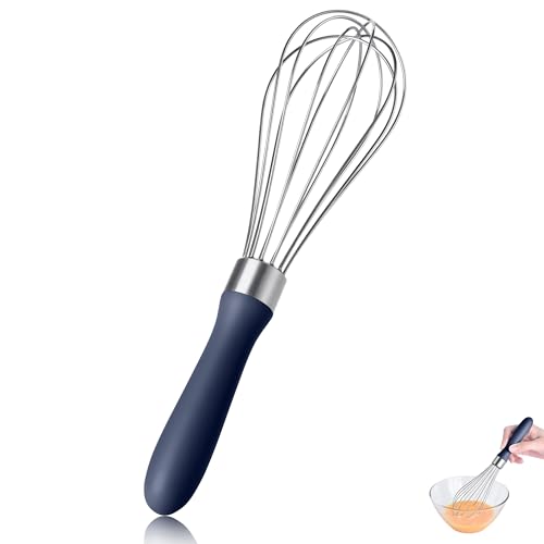 18/8 Stainless Steel Cooking Balloon Whisk (Small, Midnight Blue) - color: Midnight Blue, size: Small, 9.06in