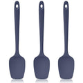 600ºF Heat Resistant Silicone Spoon Spatula Set of 3, Blue - color: (3) Midnight Blue, size: 3 Spoon Spatulas