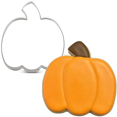 LILIAO Pumpkin Cookie Cutter (2.12" Wide x 2.36" Tall x 1" Deep) - size: 2.12" Wide x 2.36" Tall x 1" Deep