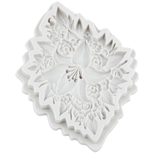 Lily Flower Silicone Mold Flower Fondant Molds Flowers Mold - color: Style G
