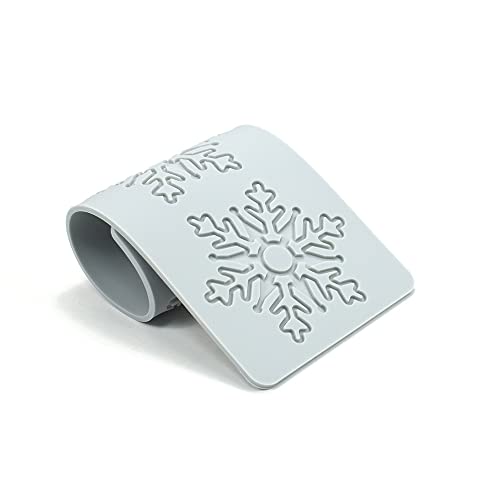 Hollow Snowflake 3D Embossing Chocolate Candy Fondant Cake Silicone Mold for Cupcake Top Sugar Craft Decoration (9.80x3.84x0.12inch) - size: A_9.80x3.84x0.12inch