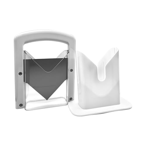 Bagel Slicer, Perfect for Bagels,Bagel Cutter Stainless Steel White, 6.8x3.7x8.8inches