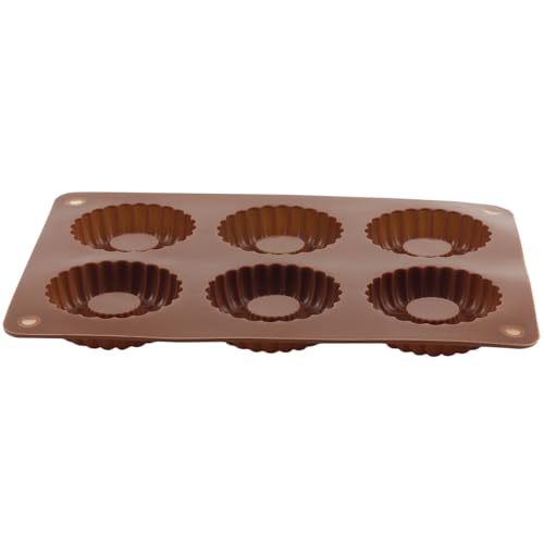 6 Cavity Donut Silicone Chocolate Molds - color: Style E