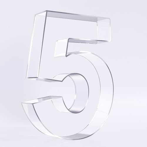 Ledido Reusable 10'' Fillable Acrylic Charcuterie Board Box Number 5 - color: Number 5