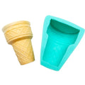 Ice cream half cone silicone mold, realistic ice cream cone flexible silicone mold - style: Half cone silicone mold