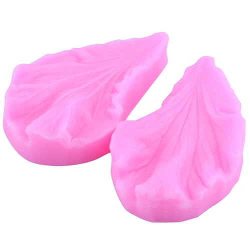 ZiXiang Flower Silicone Veining Mold Hibiscus Veined Fondant Molds Set Of 4 - color: Style H