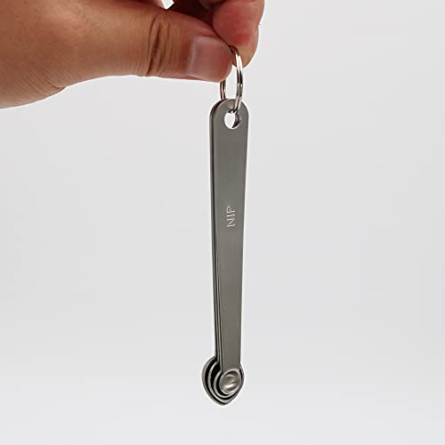 1Pack Mini Measuring Spoon Set of 4, Small Teaspoon for Tiny Measurement