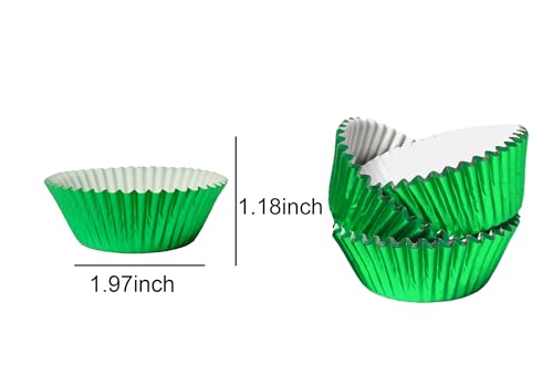 100pcs Baking Cups Wrapper Liners Cake for Baking Cupcakes(Green)