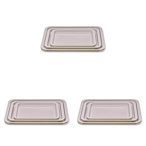 OXO Good Grips Non-Stick Pro Ceramic Coated Metal Bakeware, 3-Piece Set (Pack of 3) - color: Biscuit, size: 3-Piece Set (Pack of 3)