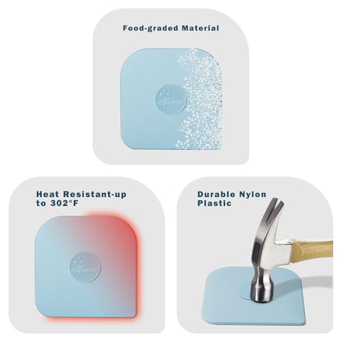 Pan Scraper, 5 Pcs Pot & Dish Scraper Plastic, Sturdy Scraper Kitchen Tool - color: Aqua, size: 5 Pcs