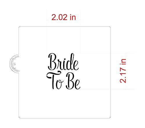Bride to Be Cookie and Craft Stencil | Wedding Cookie Stencils | Wedding Party | CM116 by Designer Stencils
