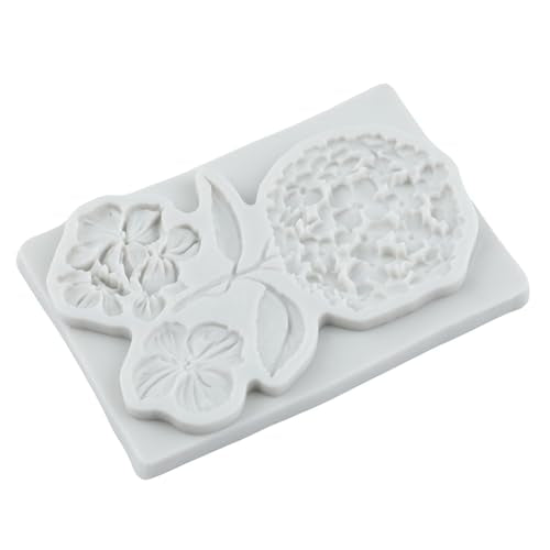 Chrysanthemum Silicone Mold Hydrangea Flower Fondant Mold - color: Style H