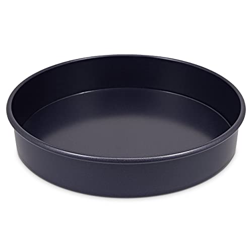 Zyliss E980195 Non-Stick Loose Base Round Sandwich Tin | 20cm/8in | Carbon Steel | Dark Blue | Cake Tin/Baking Tin/Bakeware/Cake Mould | Dishwasher Safe | 5 Year Guarantee - style: Sandwich Tin