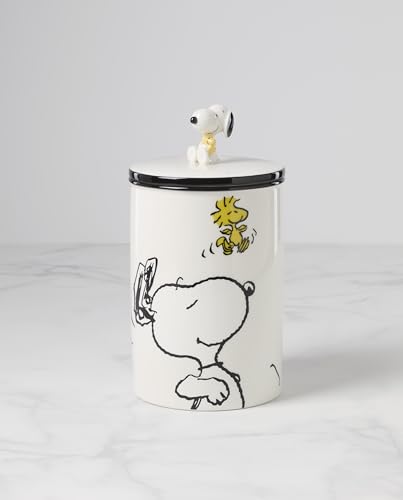 Lenox Chef Snoopy Porcelain Canister, 86oz, for Kitchen Counter - style: Large Canister