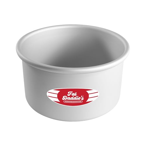 Fat Daddio's Anodized Aluminum Round Cake Pan, 7 x 4 Inch - size: 7 x 4 Inch, style: 4" Depth
