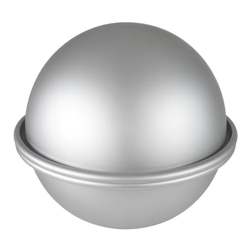 6 Inch Sphere Cake Pan, Hemisphere Anodized Aluminum Baking Mold - size: 6 Inch