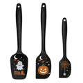 ALLWIN Halloween Silicone Spatula Set, 3-Piece, Black - color: B-Black