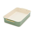 GreenPan Bakeware 13" x 9" Nonstick Rectangular Cake Pan, Sage Green - color: Sage Green, size: 13" x 9" Rectangular Cake Pan