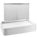TENUP 12 Pack Aluminum Full Sheet Pan, 26" x 18" Heavy Duty Commercial Baking Tray Reinforced Rim, Warp-Resistant Rust-Free - size: Full Size 26" × 18"
