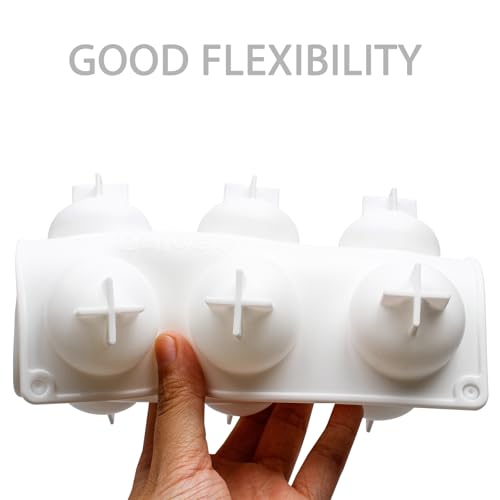 3D Silicone Peach Shaped Mousse Molds for Chocolate, Candy, Jello - color: White-Dome(R0245)