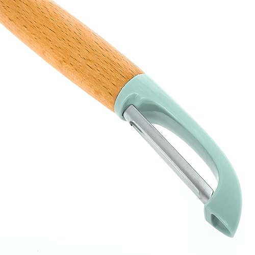 Beille Kitchen Gadget Pastel Lancashire Peeler Wooden Handle Cooking Tool - style: Lancashire Peeler