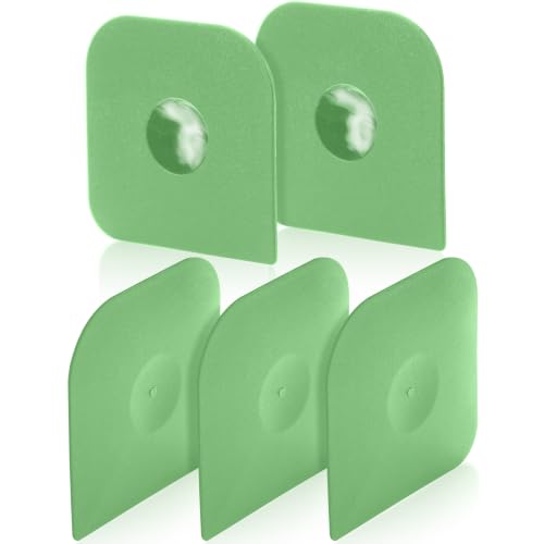Herda Pan Scraper Pot Scraper Plastic Kitchen Scraper Tool,Food Scraper - color: Green, size: 5-PACK