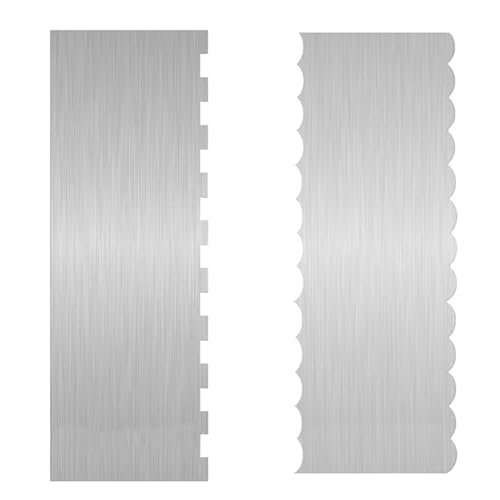 8.7 Inch Stainless Steel Cake Scraper, 2 Pieces - size: 2 Pieces