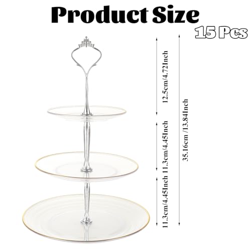 QTLCOHD 15 Set 3 Tiered Tray Hardware Kit, Zinc-Alloy Heavy Duty
