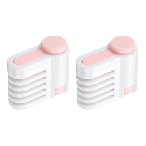 uxcell 2Pcs Cake Leveler Slicer DIY Cake Slicer 5 Layers Light Pink - color: Light Pink