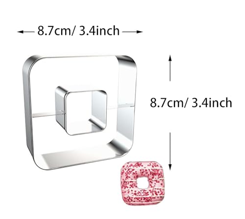 Square Donut Doughnut Cutter Cookie Cutter