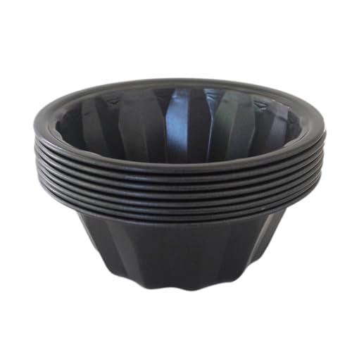 4 Inch Mini Fluted Cake Pan, Carbon Steel Round Cake Mold, 8 Pack