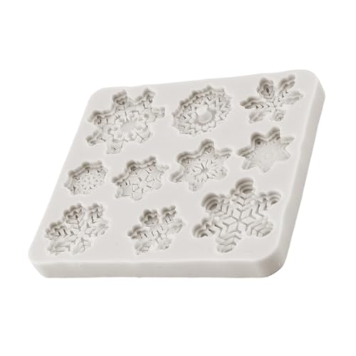 Christmas Snowflake Silicone Molds Christmas Snow Fondant Mold - color: Style E