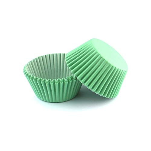 300 Count Green Cupcake Liners Standard Paper Baking Cups - color: Green