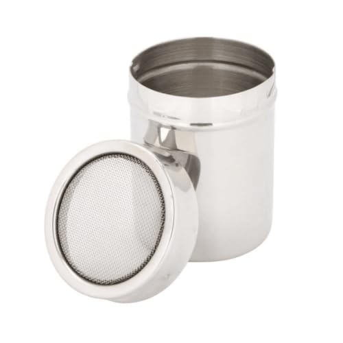 Ateco Stainless Steel Shaker, 4-ounce Capacity with Fine Mesh - size: 4-ounce, Fine Mesh
