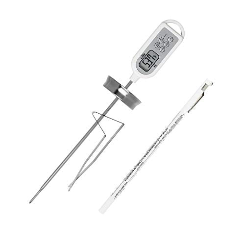 CDN Waterproof Thermometer | Long 8” Stem | NSF Certified | Quick 6-Second Read | For Deep Frying, Candy, General Cooking | Fully Submersible | Stainless Steel Tip | DTW450L - size: 8-Inch Long Stem