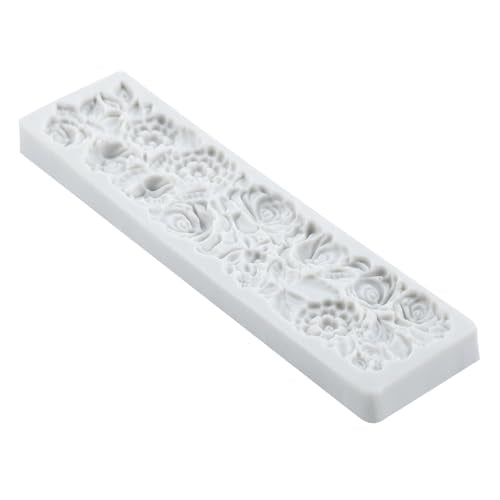 Baroque Flower Silicone Mold Relief Flower Lace Fondant Molds - color: Style ZK