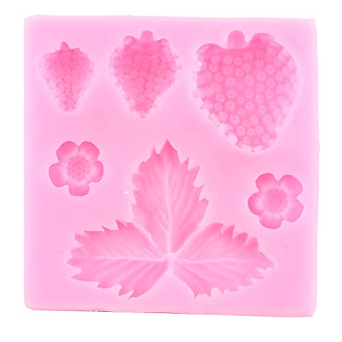 ZiXiang Blueberry Raspberry Cherry Strawberry Cake Fondant Molds Set Of 4 - color: Style A
