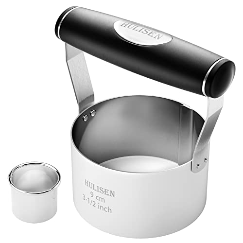 HULISEN 3.5 inch Biscuit Cutter, Stainless Steel Cookie Cutter with Handle - size: 3.5" Round Cutter