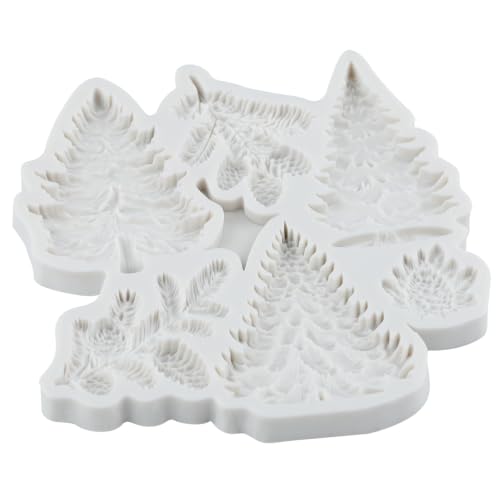 Christmas Tree Silicone Molds Pine Tree Pinecone Fondant Molds - color: Style H