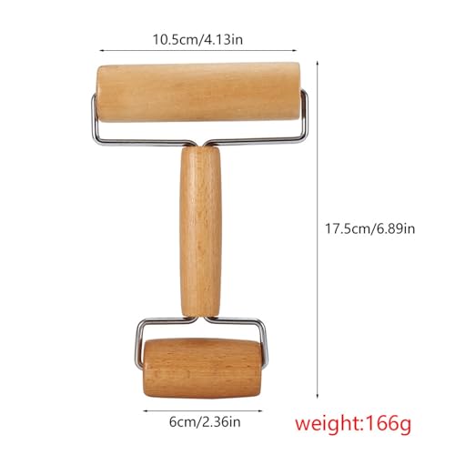 Small Rolling Pin, Pizza Dough Roller, Non Stick Wood Pastry Roller, Kitchen Wooden Rolling Pins for Baking Cooking Cookie Bread Tortilla Dumpling Fondant Clay (Style 1) - size: Style 1
