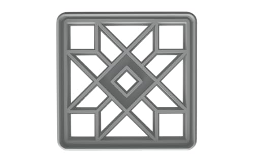 Crafty Quilt Block Cookie Cutter - 4x4" Premium Geometry Baking Tool