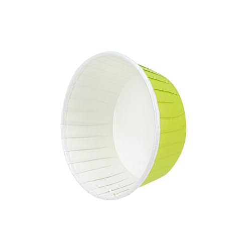 Restaurantware 5 oz Round Green Paper Eco Large Baking Cup, 200 Pack - color: Eco Green, size: Large