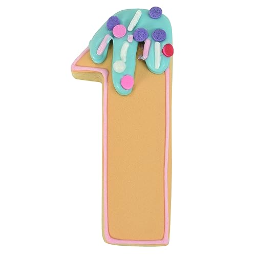R&M Number 9-Piece Color Cookie Cutter Set 3" – Numbers 0-9 Polyresin Coated Baking Tool for Cookies, Fondant & Crafts - style: Numbers