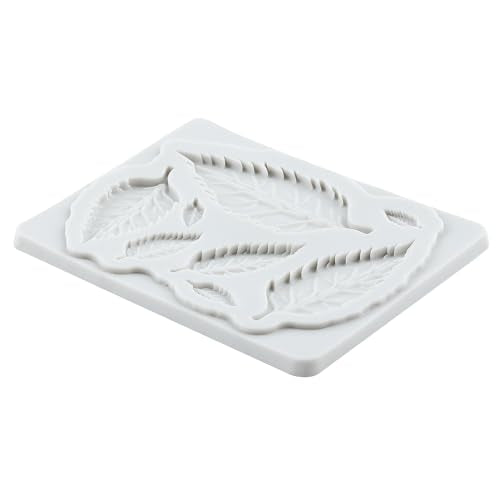Leaf Silicone Mold Maple Rose Leaf Fondant Molds Set of 3 - color: Style F