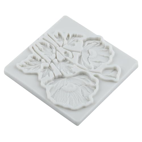 Poppy Flower Silicone Mold Flower Fondant Chocolate Candy Molds - color: Style 30