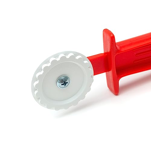 Pasta Cutter Wheel - Dough Cutter - Fluted Pastry Wheel Plastic - Roller Tool for Pasta, Ravioli with Plastic Handle, 6 Pcs, OFXDD